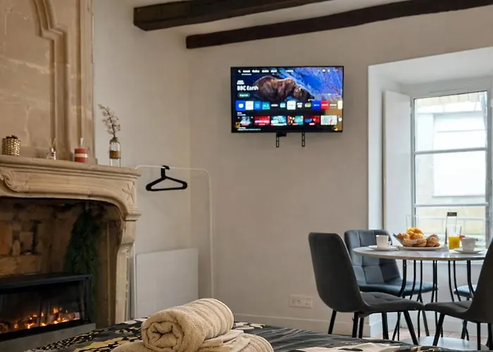 De Charme Avec Cheminee Decorative Apartment *